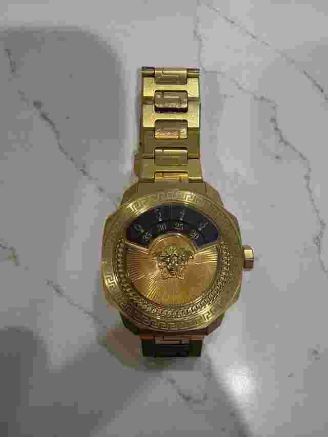Versace VQH010015 Limited 500 Piece edition Versace Dylos Quartz Movement Gold