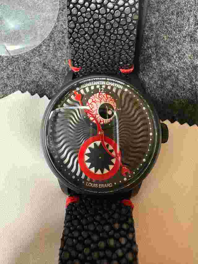 Louis Erard X Konstantin Chaykin Dusk To Louis Erard Dawn 39mm NOS Nuovo con secondo cinturino