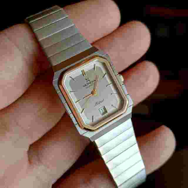Mondia Zenith Lady Quartz mod. Mistral - St.Steel/Gold Plated YG bezel. Vintage 85 NOS Refined watch with original guarantee from the time.