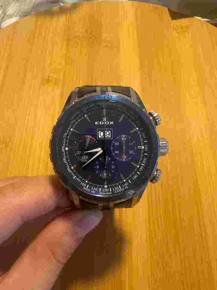 Edox Grand Ocean chronograph automatic tachymiler