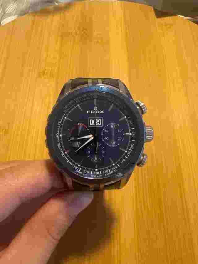 Edox Grand Ocean chronograph automatic tachymiler