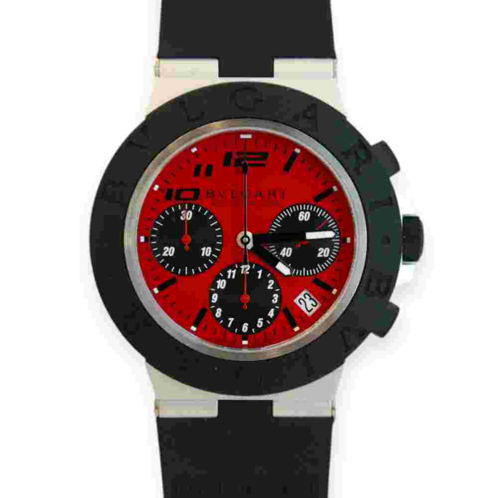 Pre-Owned Bvlgari Aluminum Special Edition “Ducati” Watch 103701