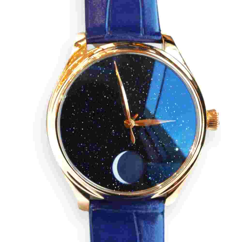 Pre-Owned H. Moser & Cie. Endeavour Perpetual Moon Rose Gold 42mm Manual Winding 1801-0402