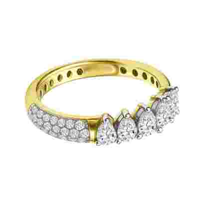 RING- 0.89 CTS-HRD-E-F/VS,A06RS, Total Wt – 3.58gm