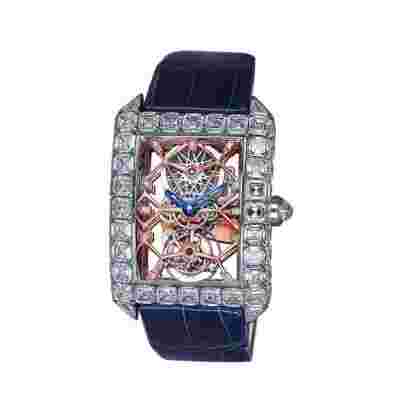 Jacob &Amp; Co 18Kt White Gold Diamond Millionaire Skeleton 46Mm X 35Mm Unisex Watch