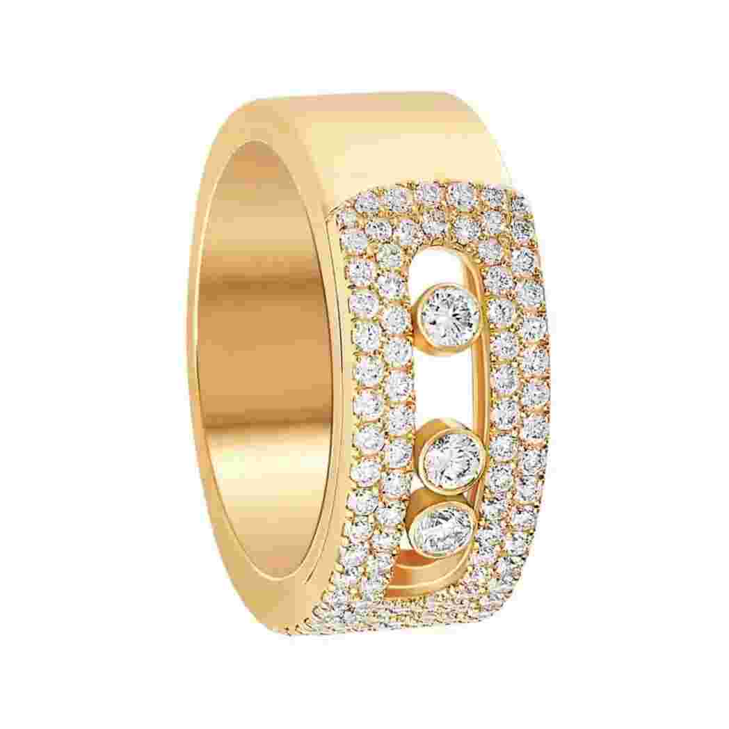 Messika Move Noa Pave 10102-YG Yellow Gold Diamond Ring