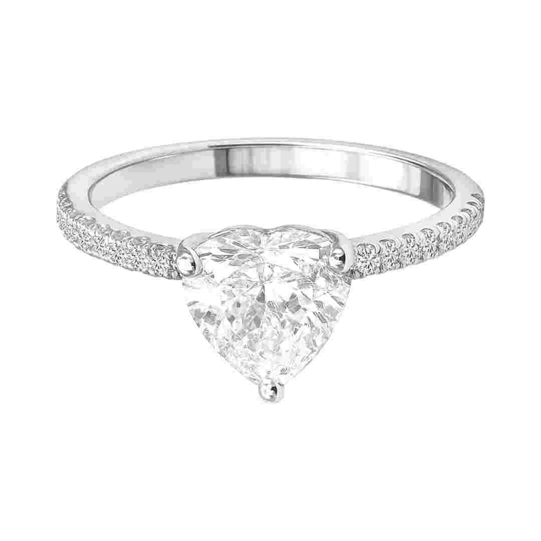 1.51 CT Heart Ring -1.73 CTS,R24R,Total Wt – 2.67gm