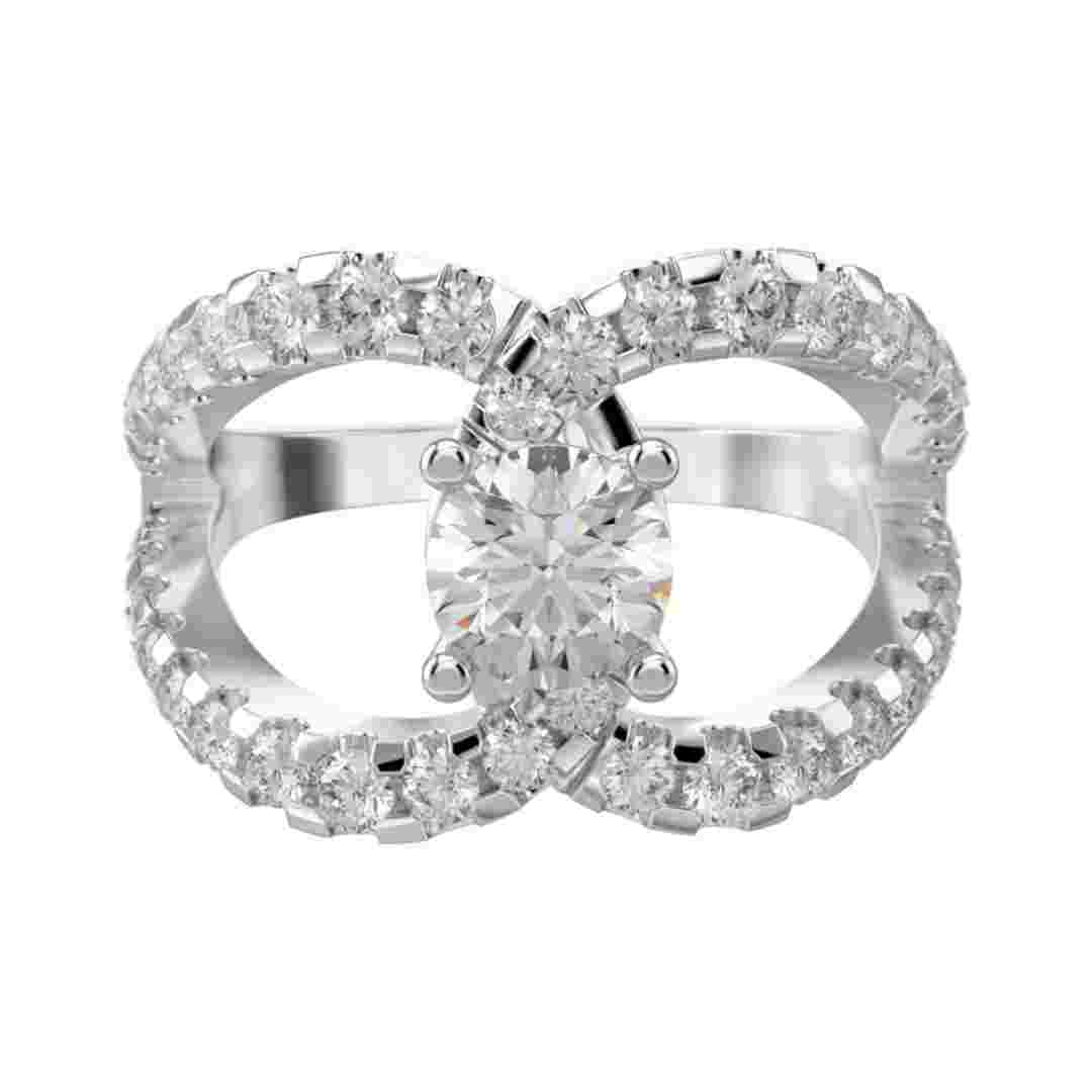 50 Ptr Ring -1.13 CTS- HRD-F-G/SI 775R,Total Wt – 4.70gm