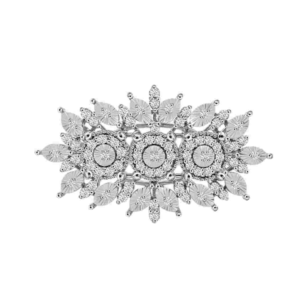 Cocktail Illusion Diamond Ring-none-0.73CTS-HRD-E-F/VVS-VS,56601R,Total Wt – 8.90gm