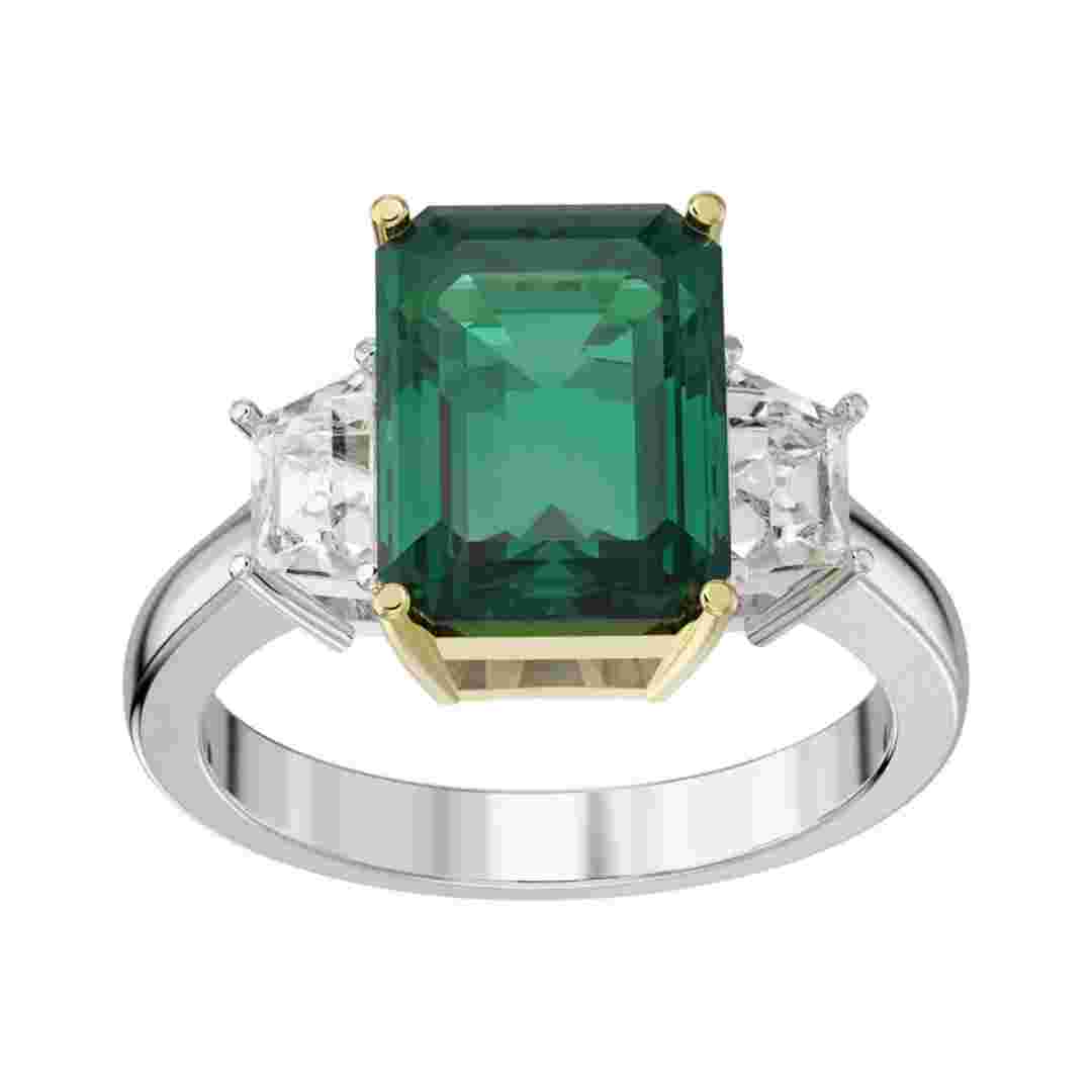 Embrace Emerald & Diamond Ring -HRD- F-G/VS-SI,737R,Total Wt – 5.26gm