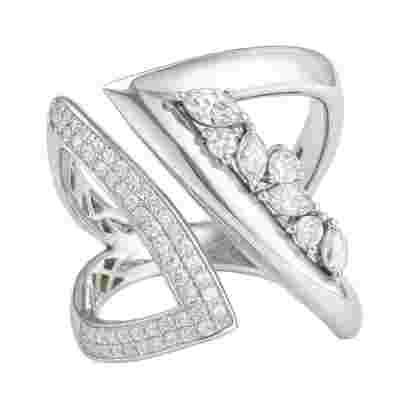 ROUND-MARQUISE RING-HRD-F-G/VS 0.77 CTS- A15R,Total Wt – 7.09gm