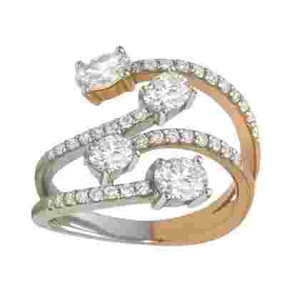 ROUND & OVAL RING- HRD- E-F/VS 1.33 CTS- A52R,Total Wt – 6.35gm