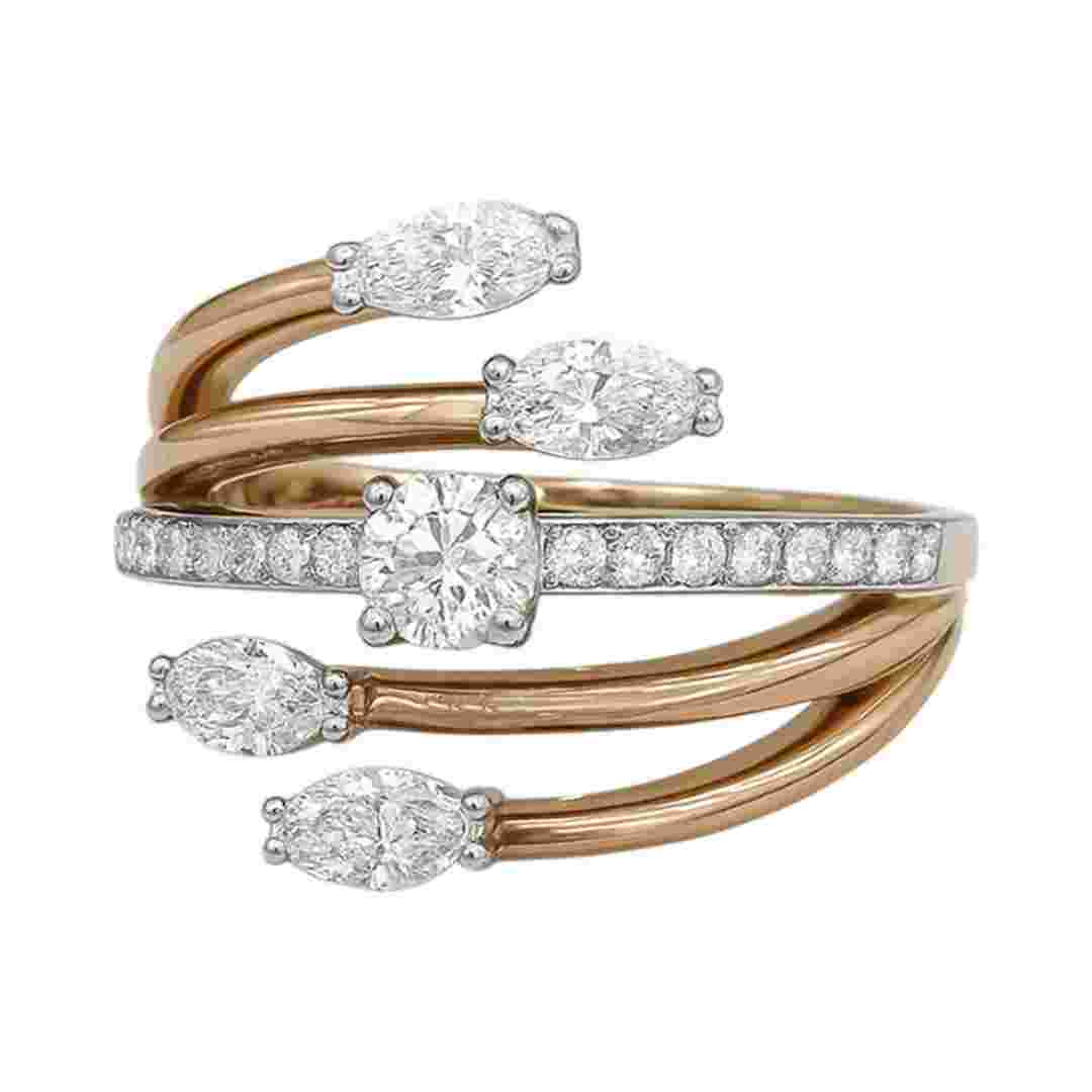 ROUND RING-HRD-F-G/VVS-VS 1.21 CTS- A45R,Total Wt -6.76gm