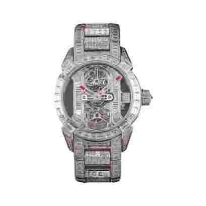 Jacob & Co. Epic X Skeleton Tourbillon EX500.30.BD.BD.A30BA White Gold Natural Diamonds 44mm Skeleton Dial Men’s Watch