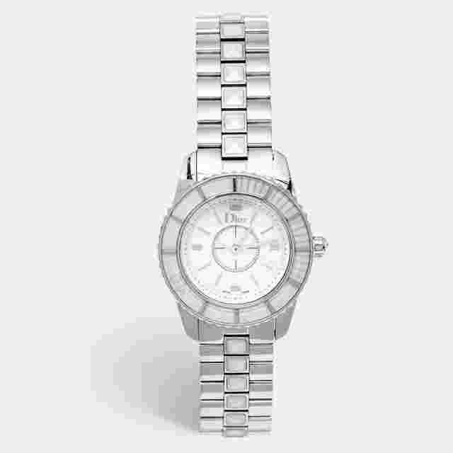 Dior Christal CD112112M001 White Dial Stainless Steel Women's Wristwatch 28 mm