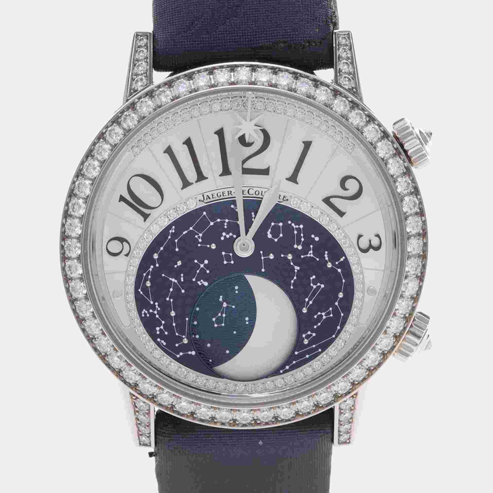 Jaeger-LeCoultre Rendez-Vous Moon Q3533490 Automatic White Diamonds 18K White Gold Women's Wristwatch 39mm