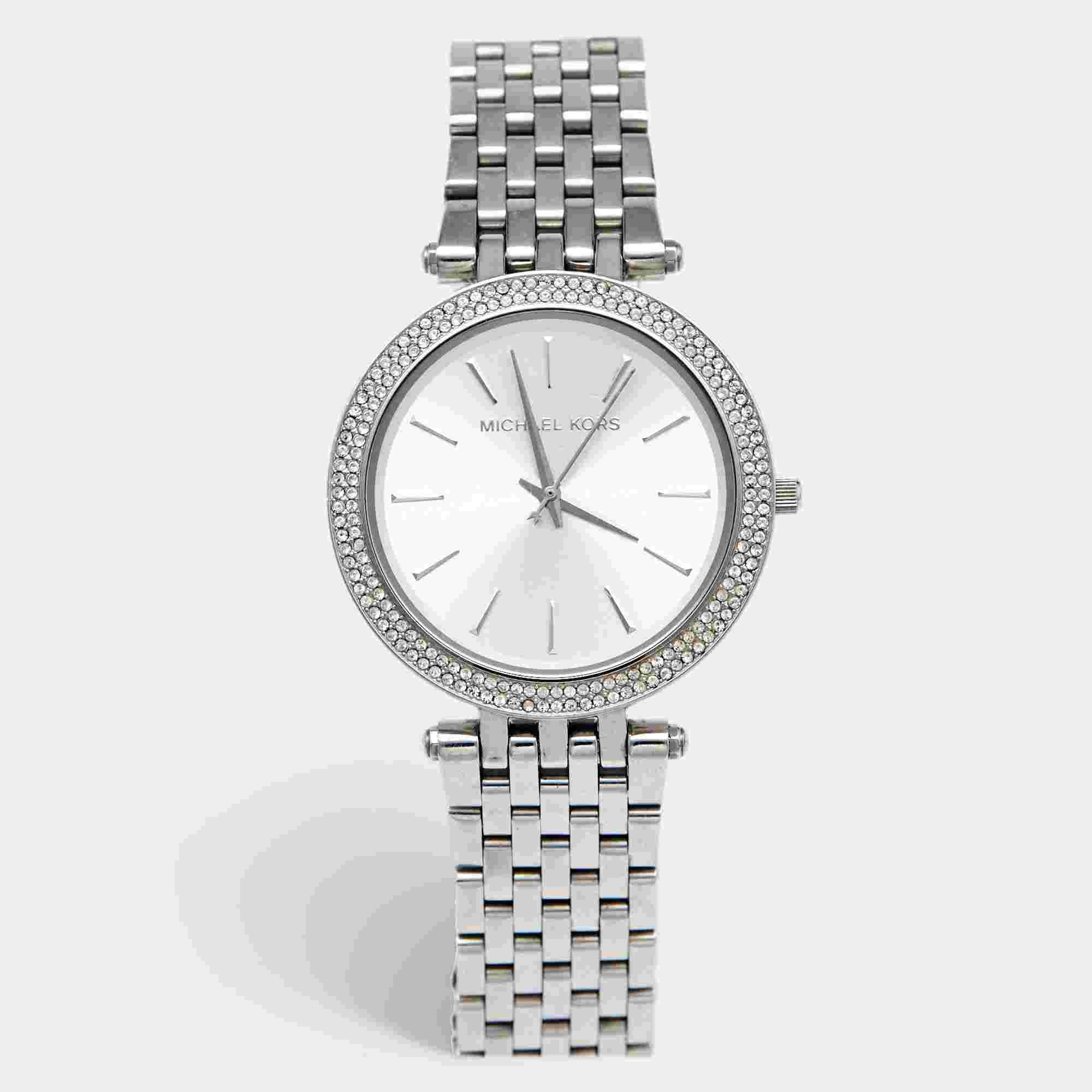 Michael Kors Darci MK3190 Silver Dial Stainless Steel Women's Wristwatch 39 mm