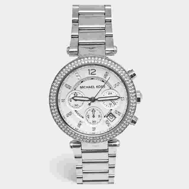 Michael Kors Parker MK5353 Silver Dial Stainless Steel Women's Wristwatch 39 mm