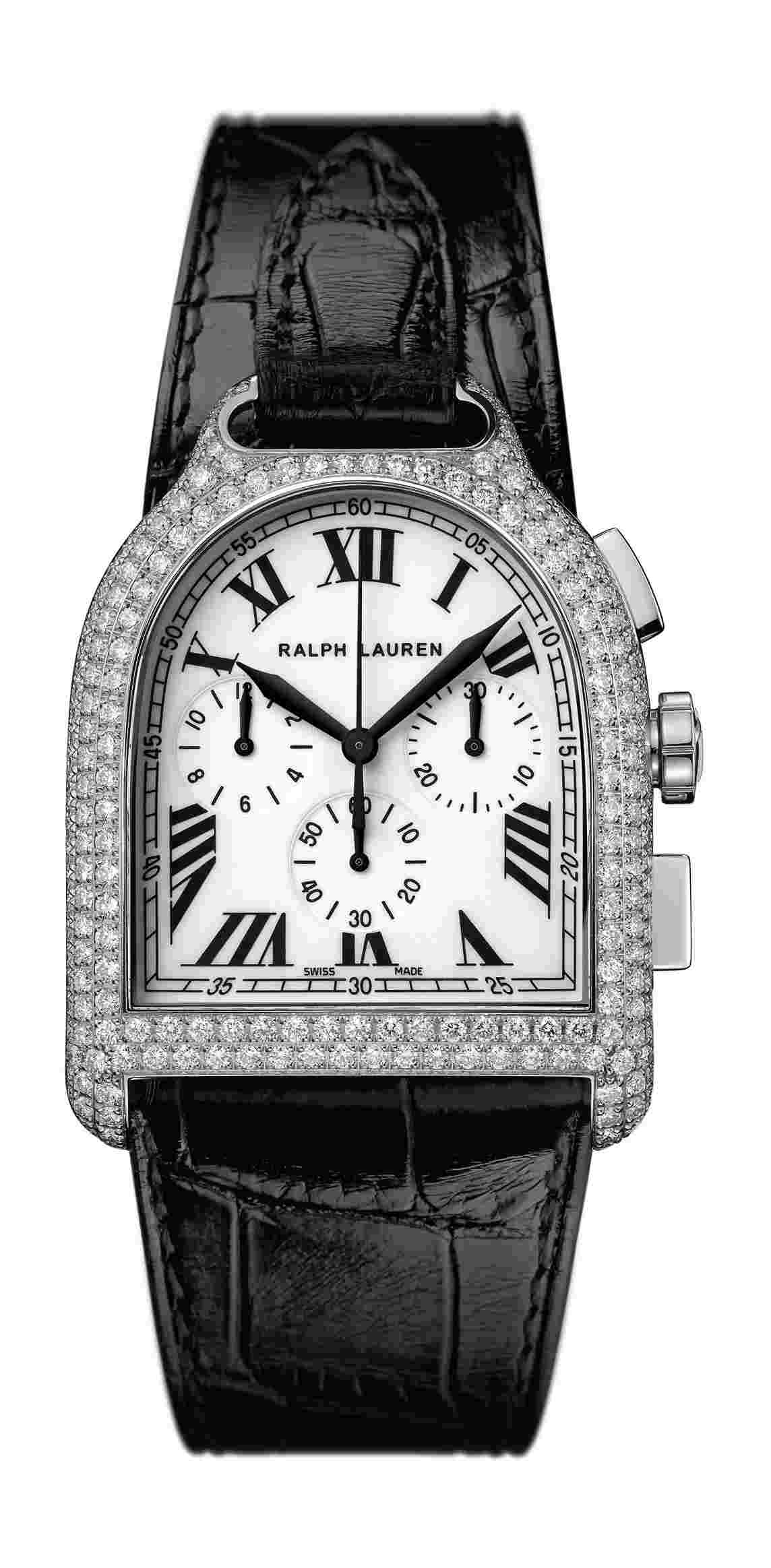Ralph Lauren
Stirrup Large Chronograph White Gold Full-Pavé Diamond
