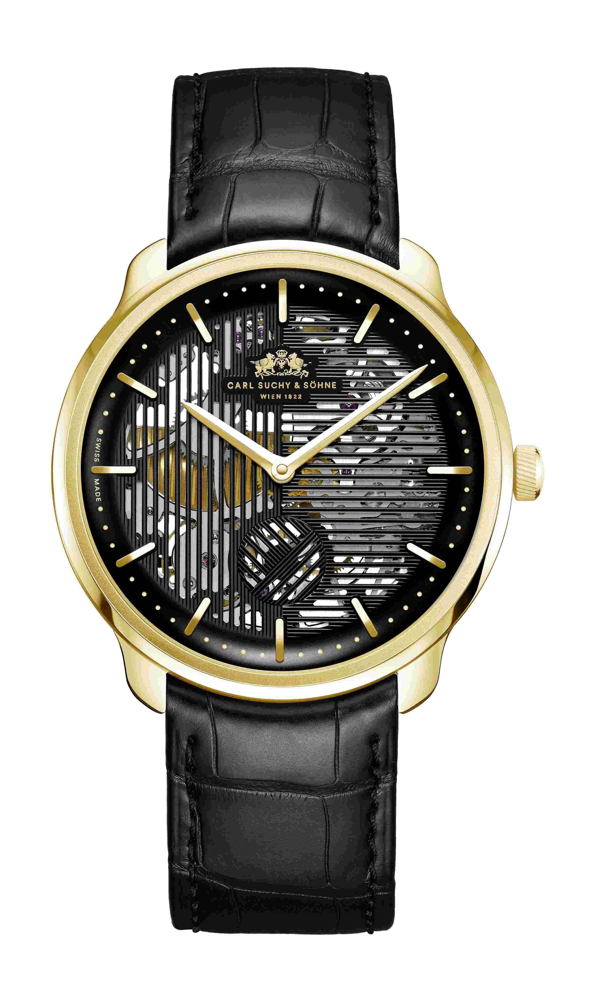 Carl Suchy & Söhne
WALTZ N°1 – Skeleton Gold, Black Dial