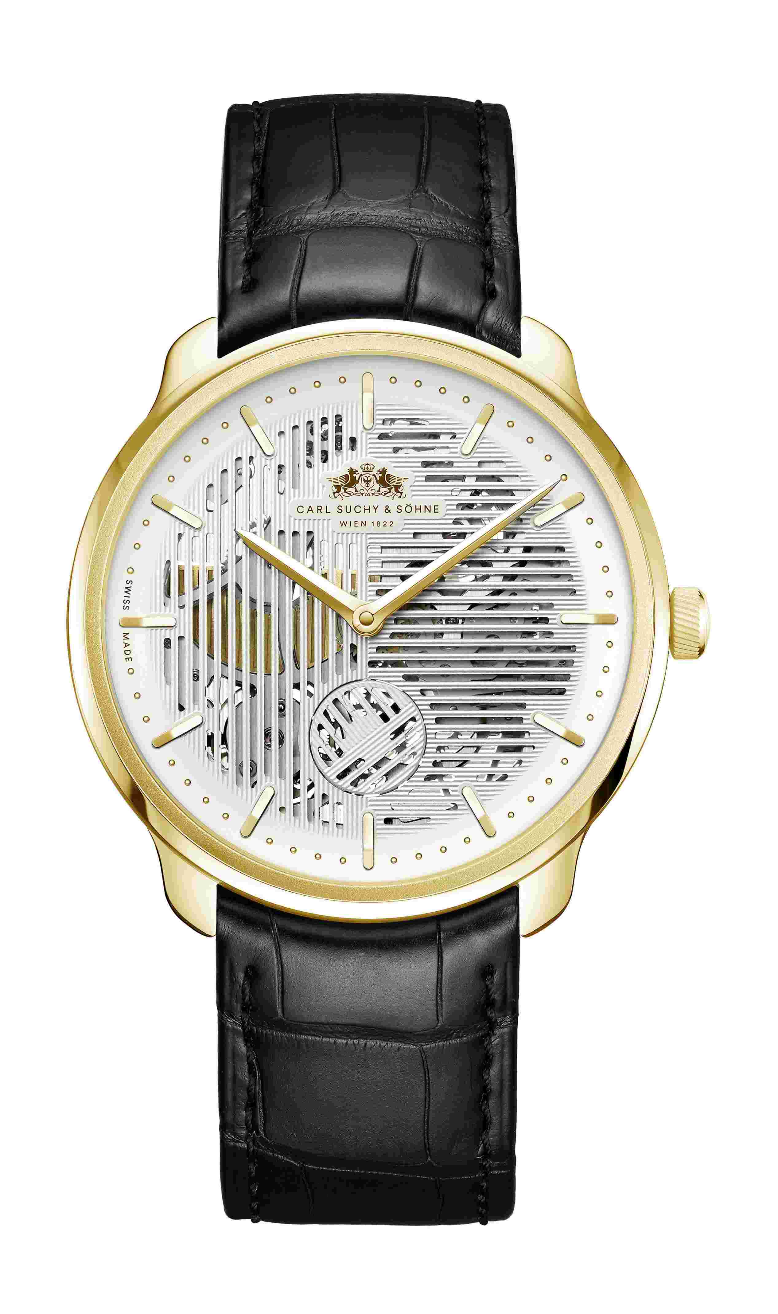 Carl Suchy & Söhne
WALTZ N°1 – Skeleton Gold, White Dial