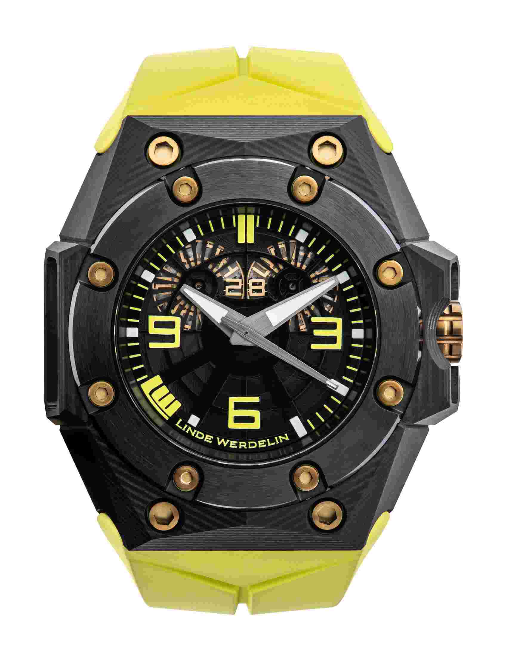Linde Werdelin
Oktopus Double Date 3DTP Carbon Yellow