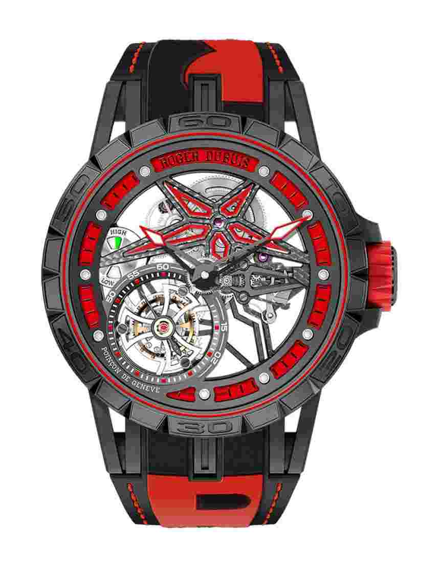 Excalibur Spider Monotourbillon Pirelli Black DLC Titanium