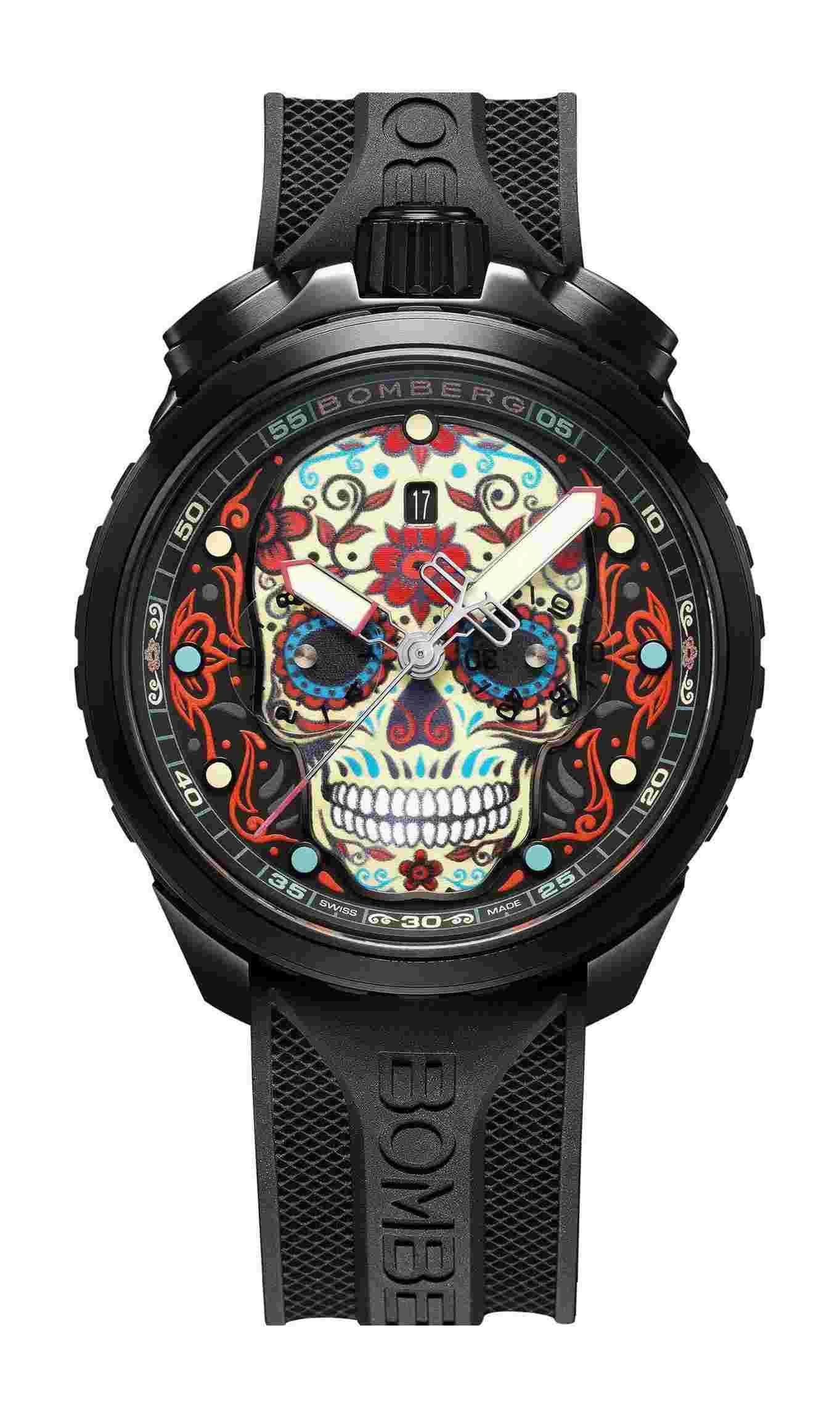 Bomberg
BOLT-68 Heritage Sugar Skull Red