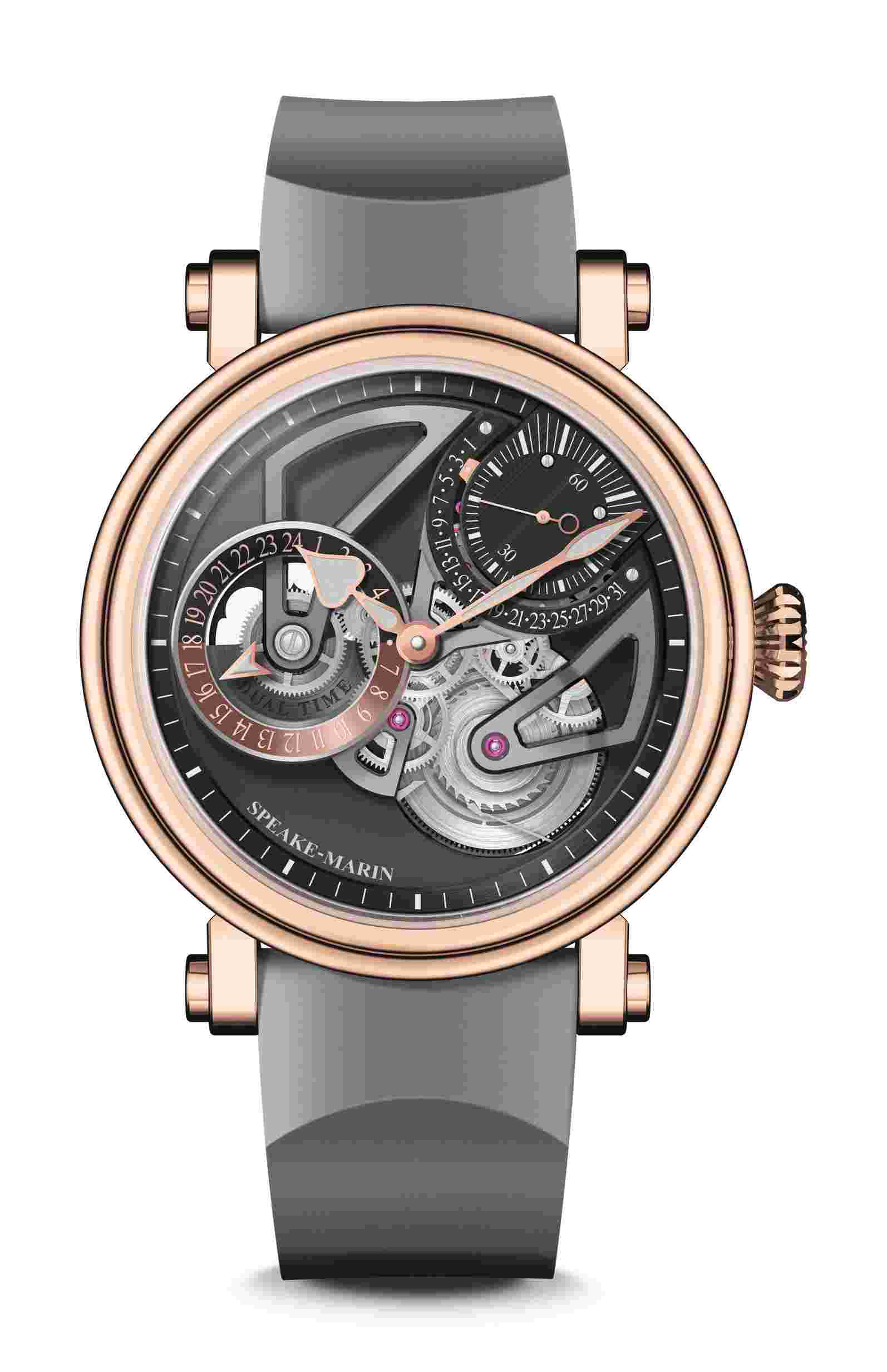 Speake-Marin
Openworked Dual Time Red Gold