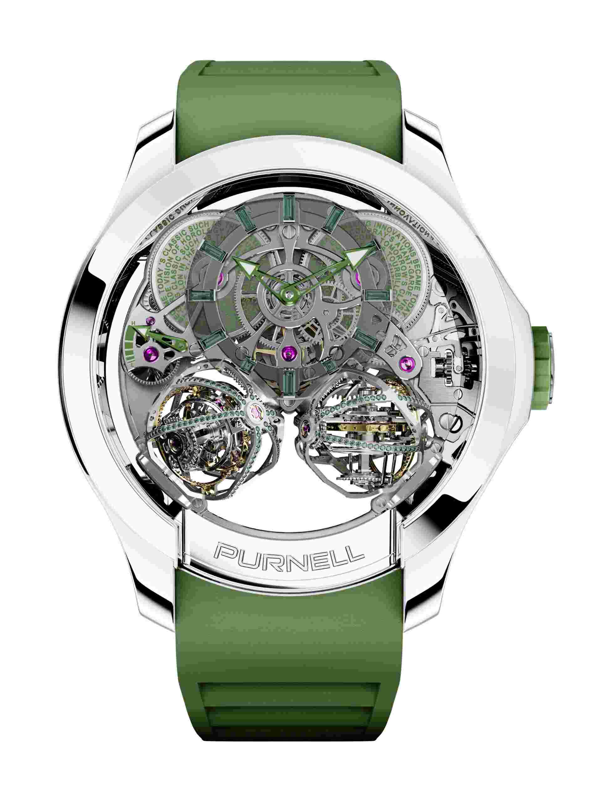Escape II 18K White Gold Olive Green