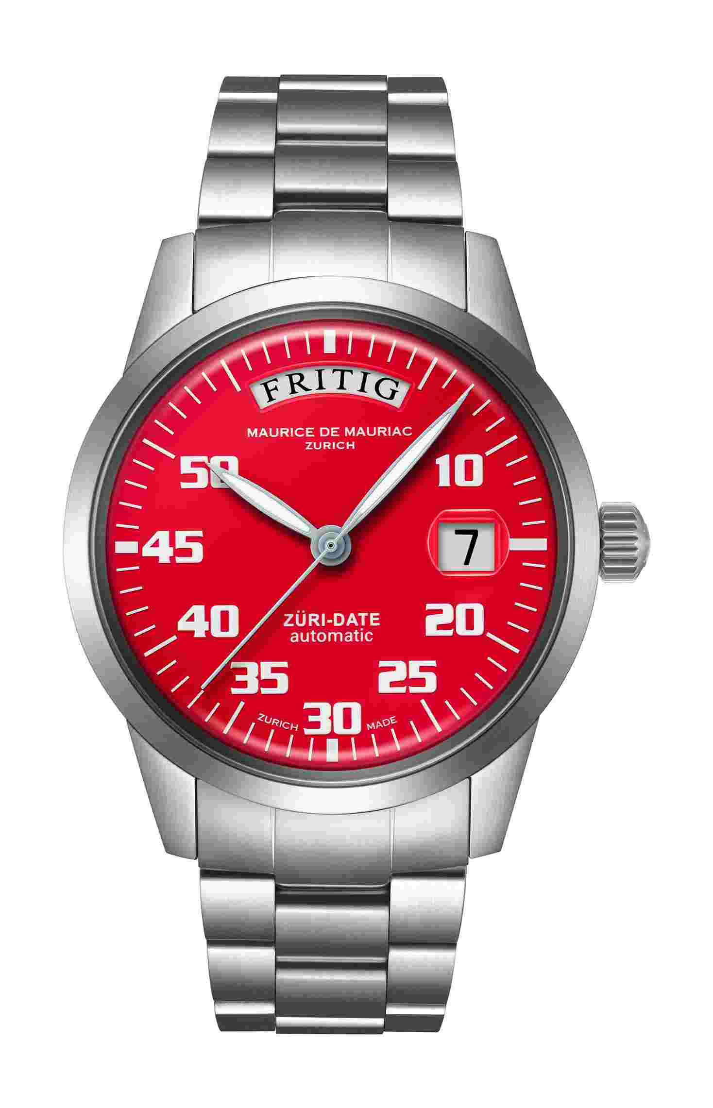 Maurice de Mauriac
Automatic Date “Züri Date” Red