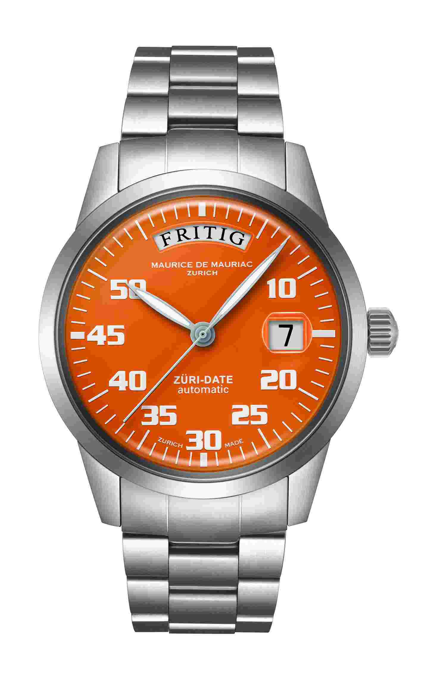 Maurice de Mauriac
Automatic Date “Züri Date” Orange