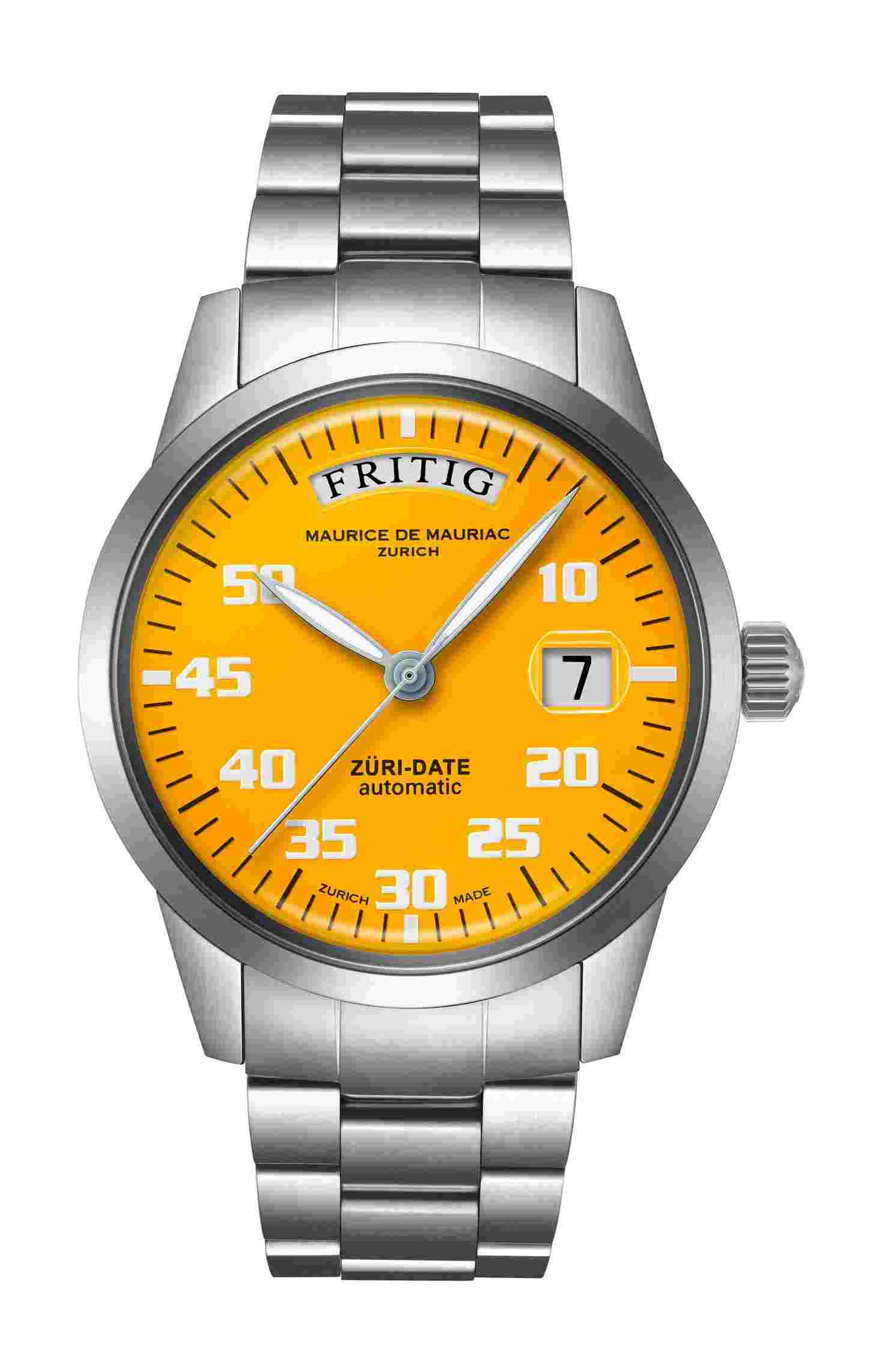 Maurice de Mauriac
Automatic Date “Züri Date” Yellow