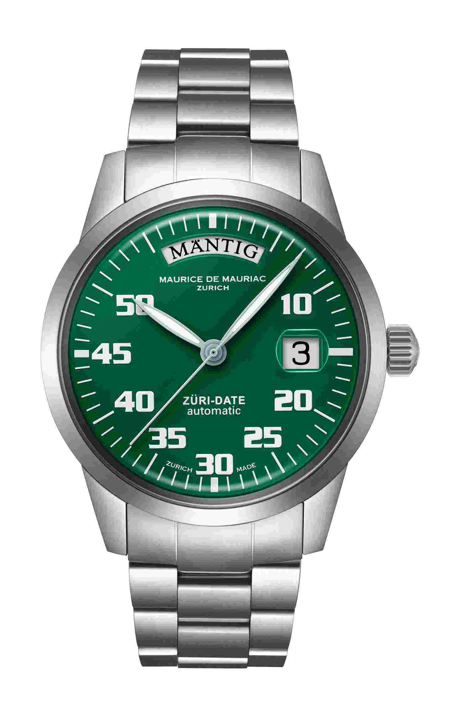 Maurice de Mauriac
Automatic Date “Züri Date” Green