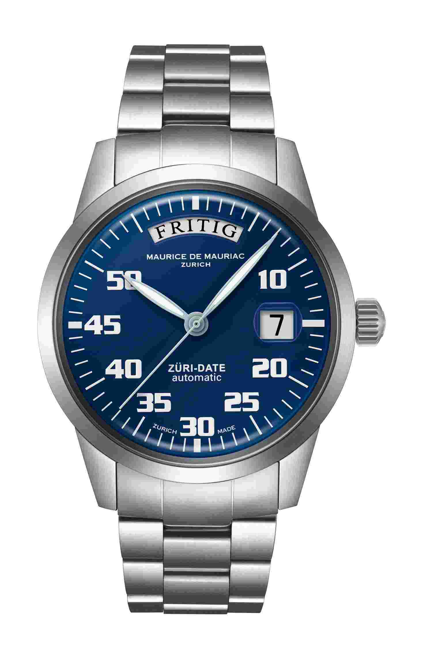 Maurice de Mauriac
Automatic Date “Züri Date” Blue