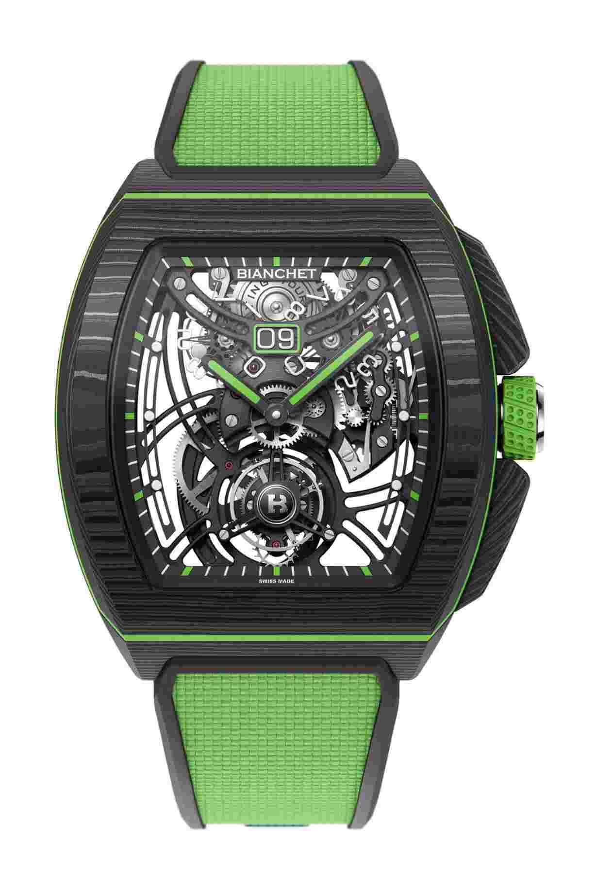 Bianchet
Flying Tourbillon Grande Date B1.618 Carbon Lime