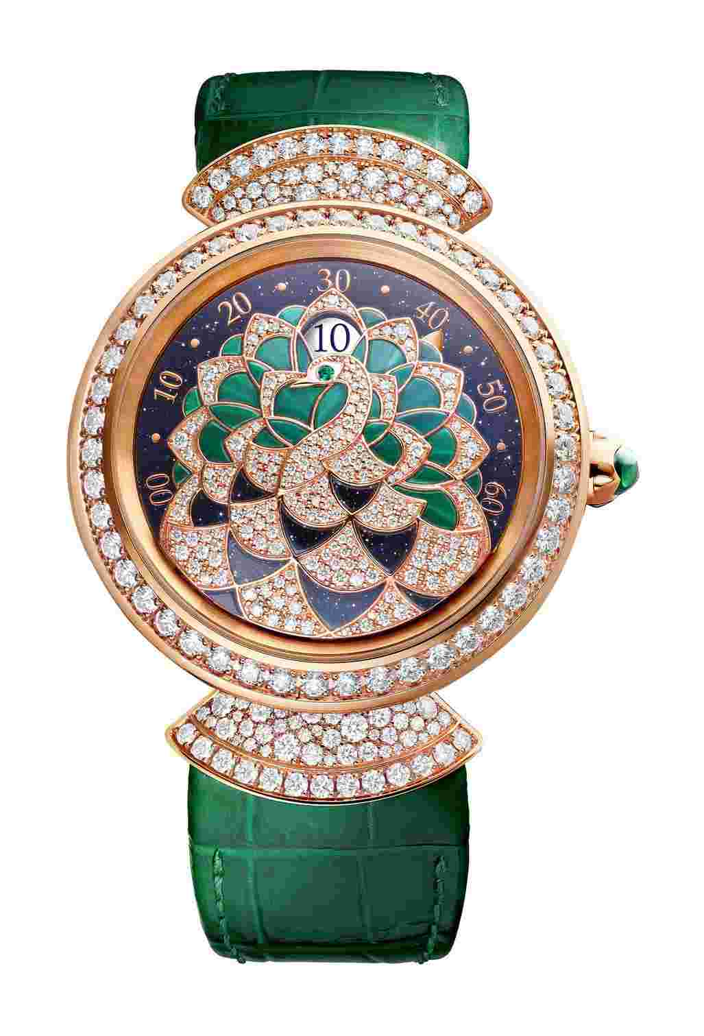 Bvlgari
Divas’ Dream Peacock Precious Marquetry Jumping Hour