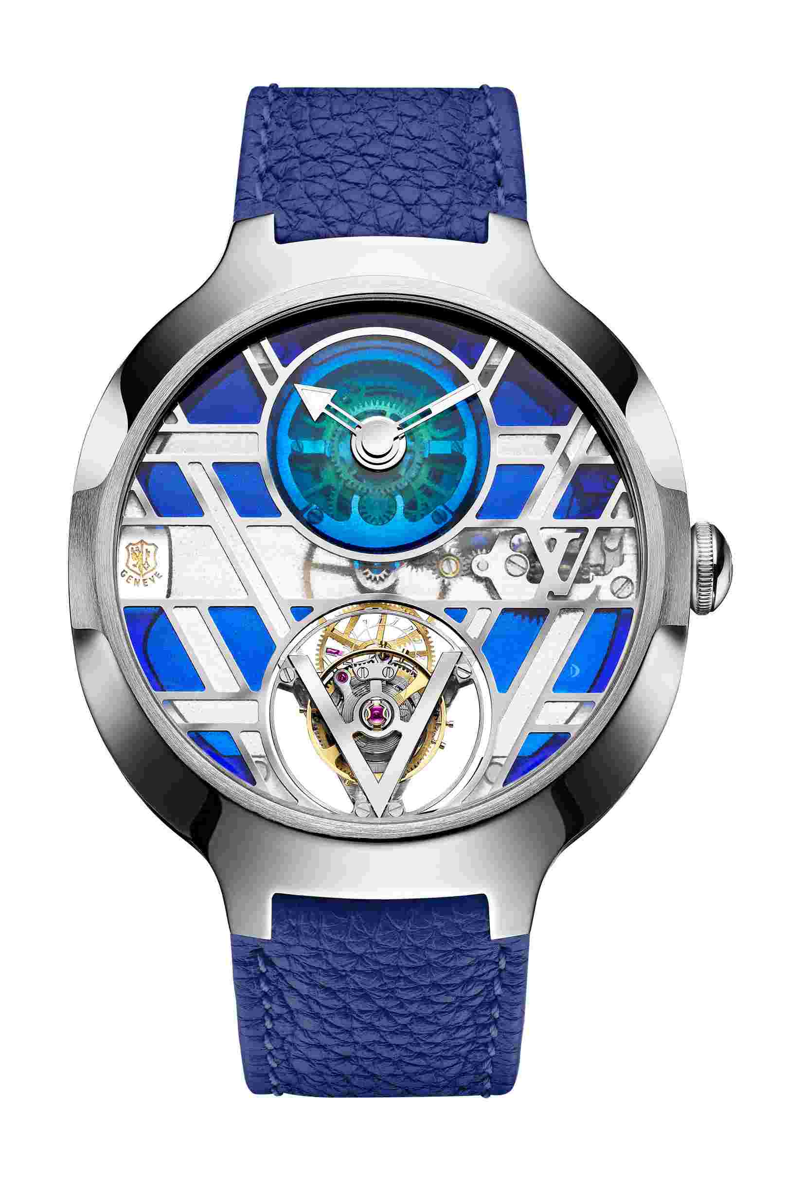 Louis Vuitton
Voyager Flying Tourbillon Poinçon de Genève Plique-à-Jour