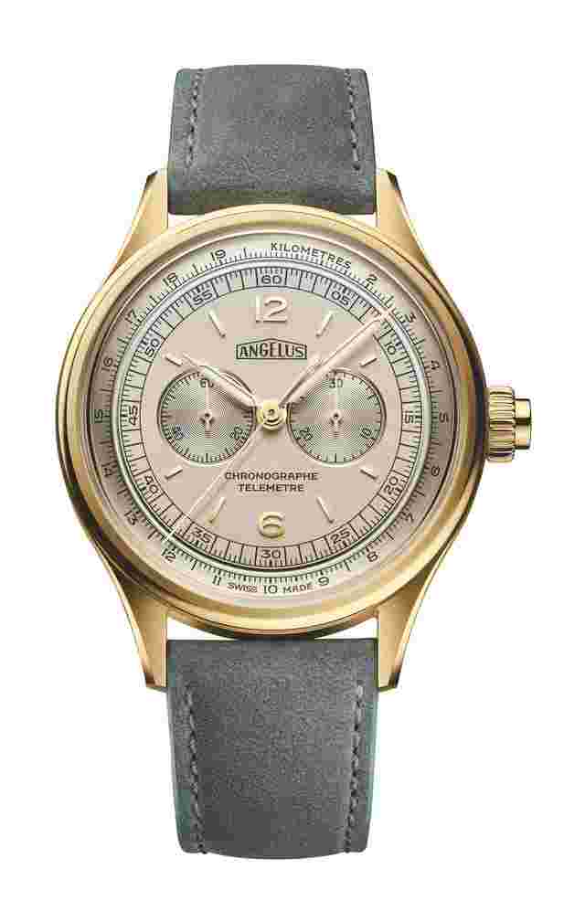 Angelus
Chronographe Télémètre Yellow Gold White