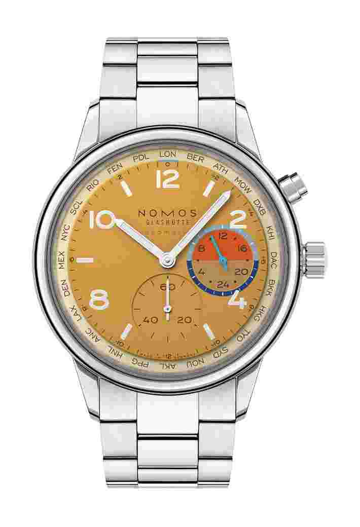 Nomos Glashütte
Club Sport neomatik Worldtimer Dune