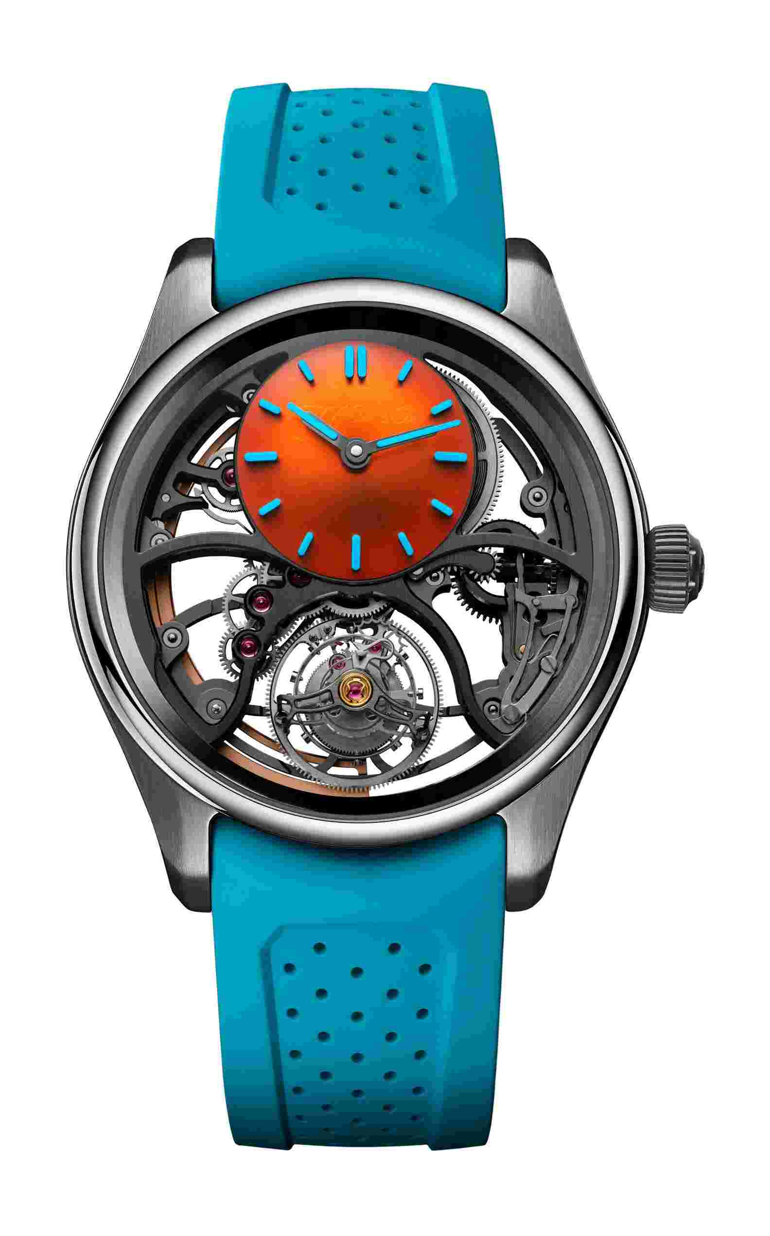 H. Moser & Cie
Pioneer Cylindrical Tourbillon Skeleton Spiced Aqua