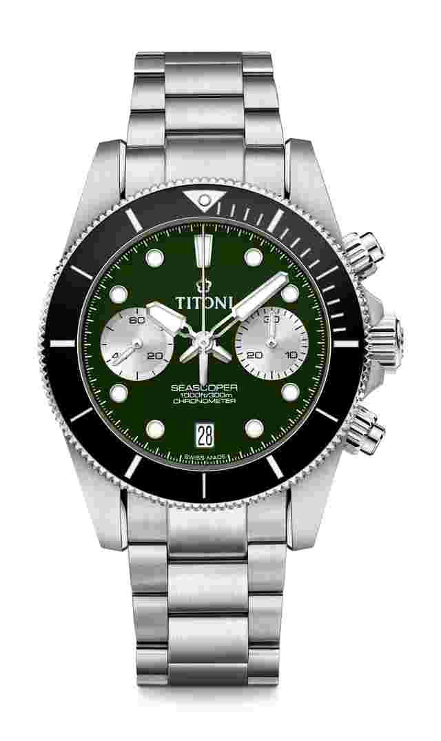 Titoni
Seascoper 300 Bi-Compax Chronograph