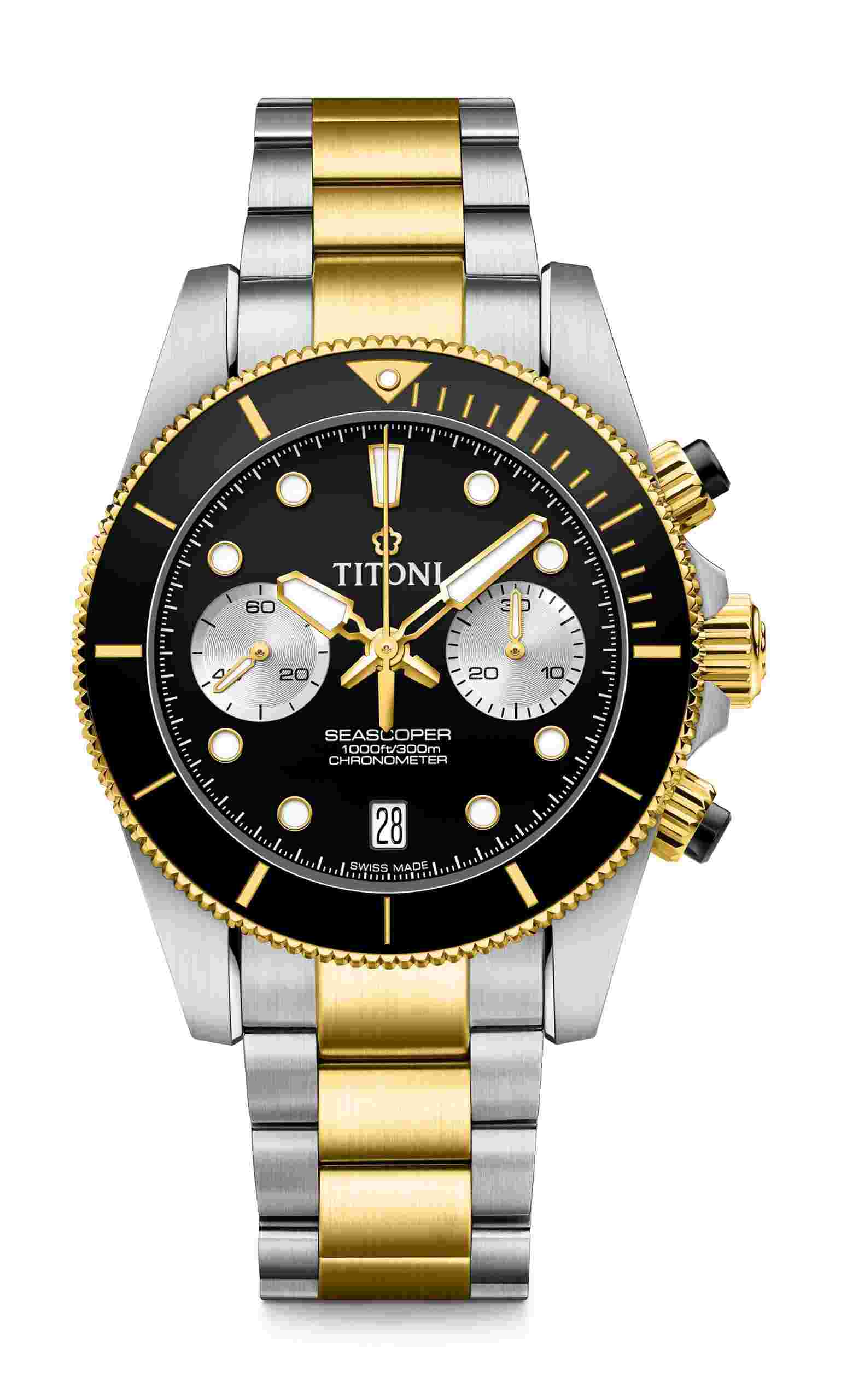Titoni
Seascoper 300 Bi-Compax Chronograph