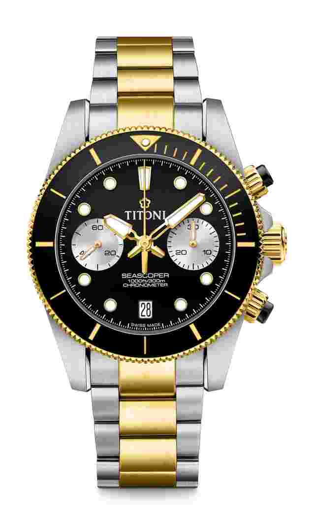 Titoni
Seascoper 300 Bi-Compax Chronograph