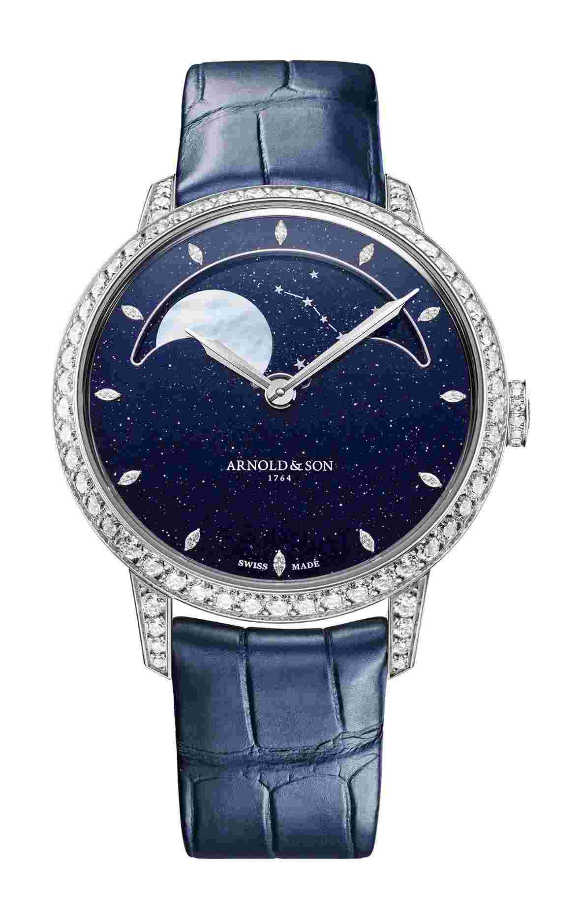 Arnold & Son
Perpetual Moon 38 White Gold Aventurine