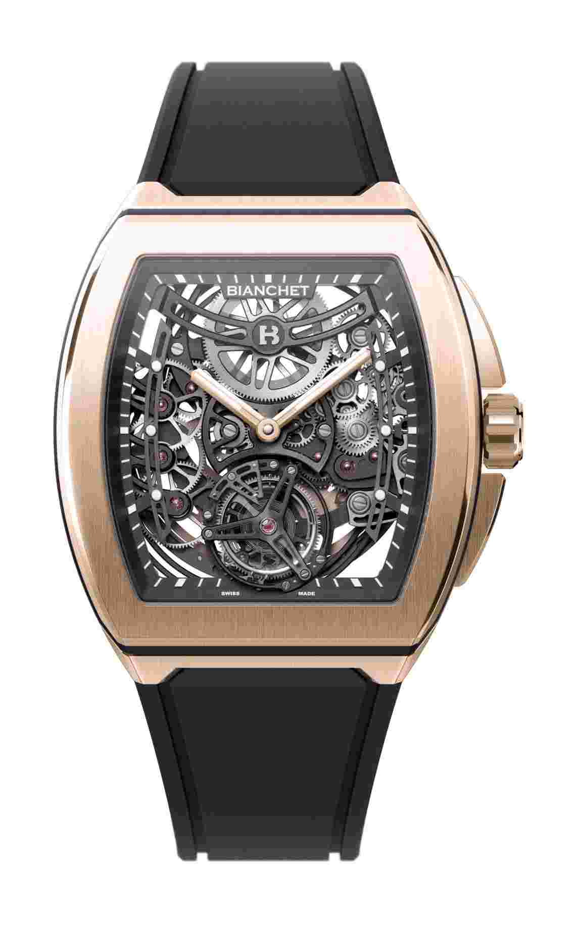 UltraFino Rose Gold Skeleton Black