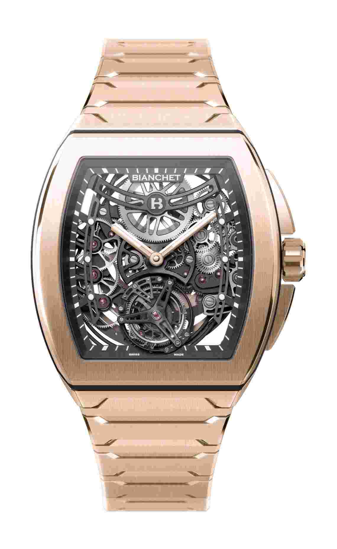 UltraFino Rose Gold Skeleton Black