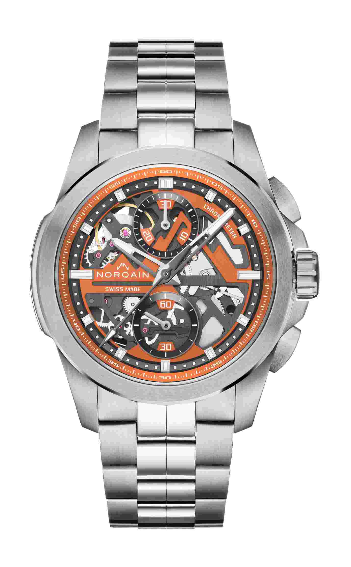 NORQAIN
Independence Skeleton Chrono 42 Orange
