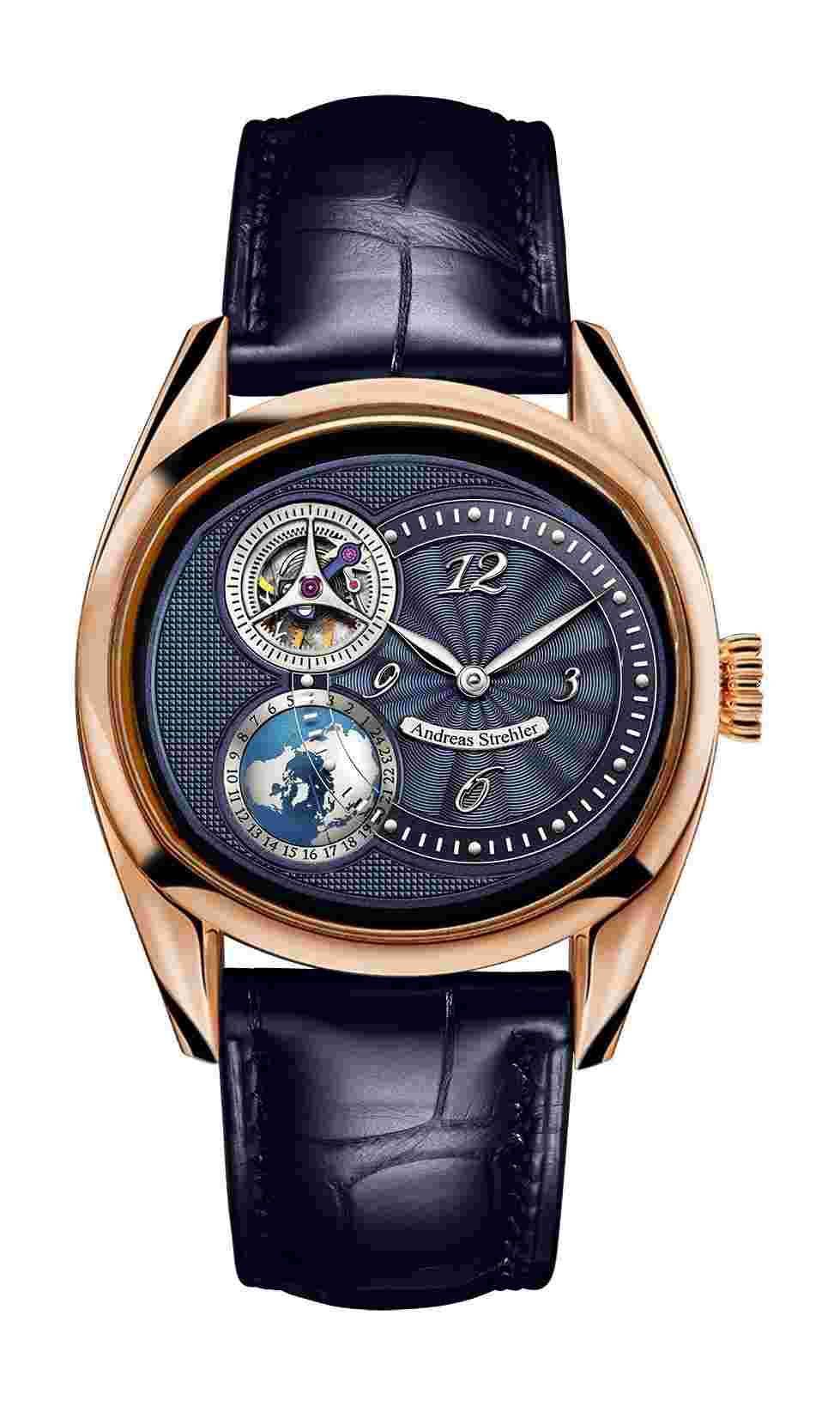 Andreas Strehler
Sauterelle à Heure Mondiale Red Gold