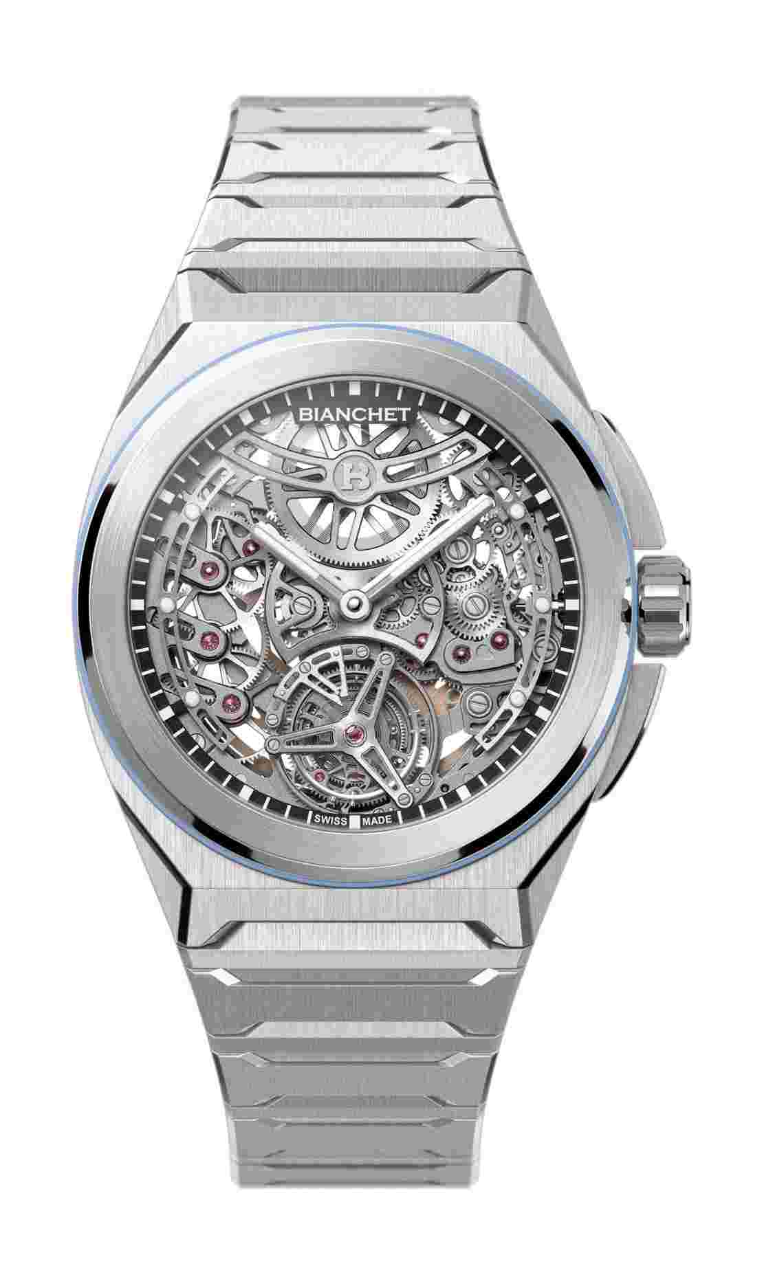 Bianchet
Rotondo Ultrafino Titanium Skeleton Sky Blue